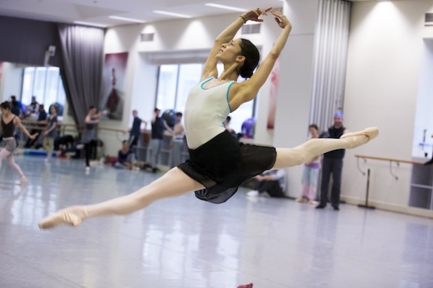The Australian Ballet's Robyn Hendricks rehearsing Stanton Welch's La Bayadere.  Photo: Lynette Wills.